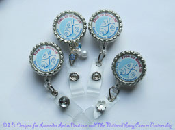 National Lung Cancer Partnership Retractable Badge Reels-retractable, badge, reel, id, lung cancer, logo badge reel, credential reel, National Lung Cancer Partnership Retractable Badge Reel, Lung Cancer Badge Reel, Lung Cancer ID Reel, donation for purchase of badge reel, 